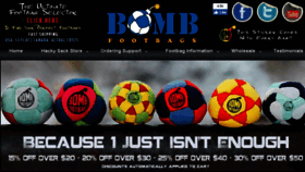 What Bombfootbags.com website looked like in 2017 (7 years ago)