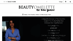 What Beautyomelette.com website looked like in 2017 (6 years ago)