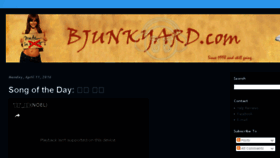 What Bjunkyard.com website looked like in 2017 (7 years ago)