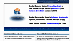 What Bucketexplorer.com website looked like in 2017 (7 years ago)