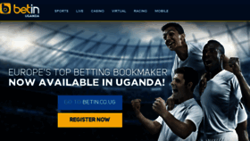 What Betin.ug website looked like in 2017 (6 years ago)