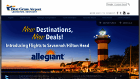 What Bluegrassairport.com website looked like in 2017 (7 years ago)