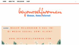 What Beyourselfwoman.com website looked like in 2017 (7 years ago)