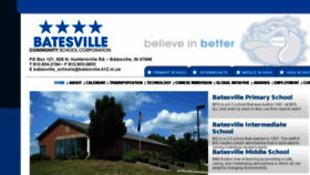 What Batesvilleinschools.com website looked like in 2017 (7 years ago)