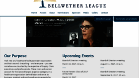 What Bellwetherleague.org website looked like in 2017 (7 years ago)