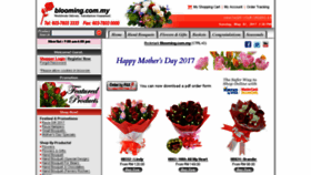 What Blooming.com.my website looked like in 2017 (7 years ago)