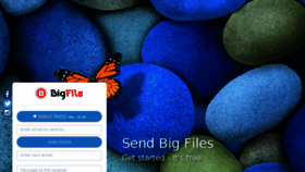 What Bigfile.io website looked like in 2017 (6 years ago)