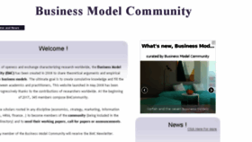 What Businessmodelcommunity.com website looked like in 2017 (7 years ago)