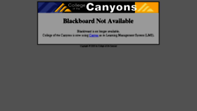 What Bb9.canyons.edu website looked like in 2017 (6 years ago)