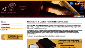 What Bibles-direct.co.uk website looked like in 2017 (7 years ago)