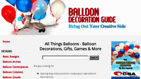 What Balloon-decoration-guide.com website looked like in 2017 (7 years ago)