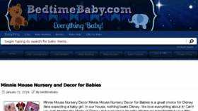 What Bedtimebaby.com website looked like in 2017 (7 years ago)