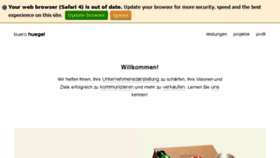 What Buero-huegel.de website looked like in 2017 (7 years ago)