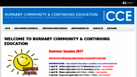 What Burnabycce.ca website looked like in 2017 (6 years ago)