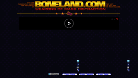 What Boneland.com website looked like in 2017 (6 years ago)