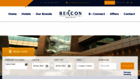 What Beaconhotels.com website looked like in 2017 (7 years ago)