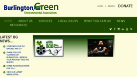 What Burlingtongreen.org website looked like in 2017 (6 years ago)