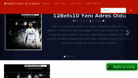 What Bets10a.com website looked like in 2017 (8 years ago)