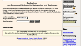 What Baulexikon.org website looked like in 2017 (7 years ago)