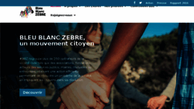 What Bleublanczebre.fr website looked like in 2017 (7 years ago)