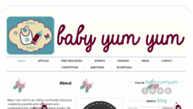 What Babyyumyum.co.za website looked like in 2017 (7 years ago)