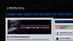What Binauralblog.com website looked like in 2017 (7 years ago)