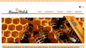 What Bienenmilch.com website looked like in 2017 (6 years ago)