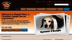 What Beaglepaws.com website looked like in 2017 (6 years ago)
