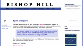 What Bishop-hill.net website looked like in 2017 (7 years ago)