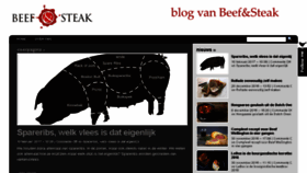 What Beefandsteak.com website looked like in 2017 (9 years ago)