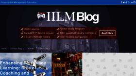 What Blog.iilm.edu website looked like in 2017 (6 years ago)