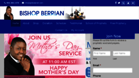 What Bishopberrian.com website looked like in 2017 (8 years ago)