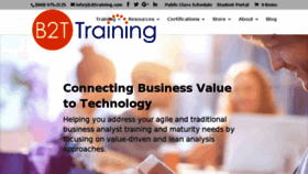 What B2ttraining.com website looked like in 2017 (7 years ago)