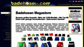 What Badehosen.com website looked like in 2017 (7 years ago)
