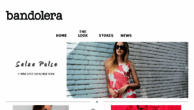 What Bandolera.com website looked like in 2017 (6 years ago)