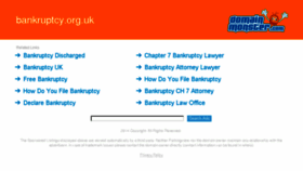 What Bankruptcy.org.uk website looked like in 2017 (8 years ago)