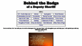 What Behindthebadge.net website looked like in 2017 (6 years ago)