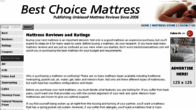 What Bestchoicemattress.com website looked like in 2017 (6 years ago)