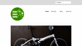 What Bikebikeride.com website looked like in 2017 (7 years ago)