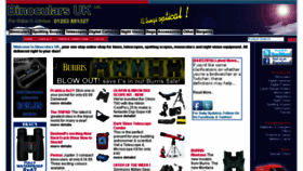 What Binoculars-uk.co.uk website looked like in 2017 (8 years ago)