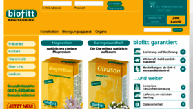 What Biofitt.de website looked like in 2017 (6 years ago)