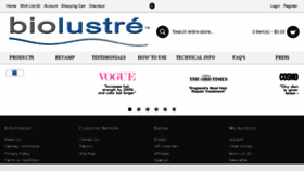 What Biolustre.com website looked like in 2017 (6 years ago)