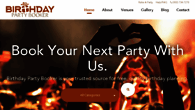 What Birthdaypartybooker.com website looked like in 2017 (6 years ago)