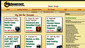 What Bizhostnet.com website looked like in 2017 (6 years ago)