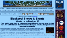 What Blackpoolevents.co.uk website looked like in 2017 (6 years ago)