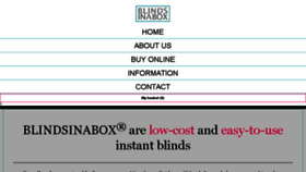 What Blindsinabox.co.uk website looked like in 2017 (6 years ago)