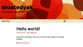 What Bloatedyak.com website looked like in 2017 (6 years ago)