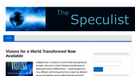 What Blog.speculist.com website looked like in 2017 (6 years ago)