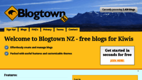 What Blogtown.co.nz website looked like in 2017 (6 years ago)