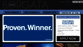What Borgatajobs.com website looked like in 2017 (6 years ago)